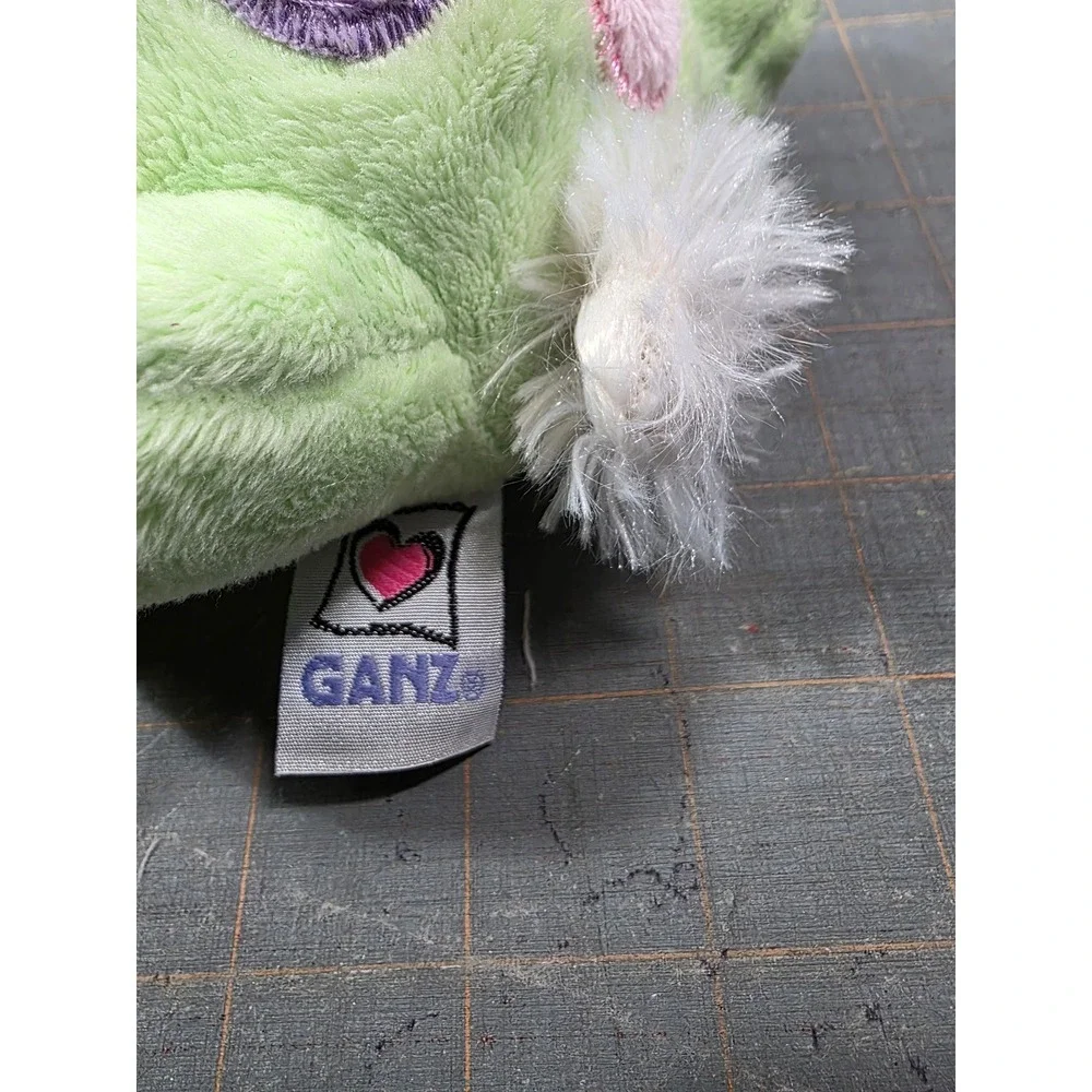 Ganz Frabbit Plush Toy Green Frog Bunny Ears Polka Dot Small NWT